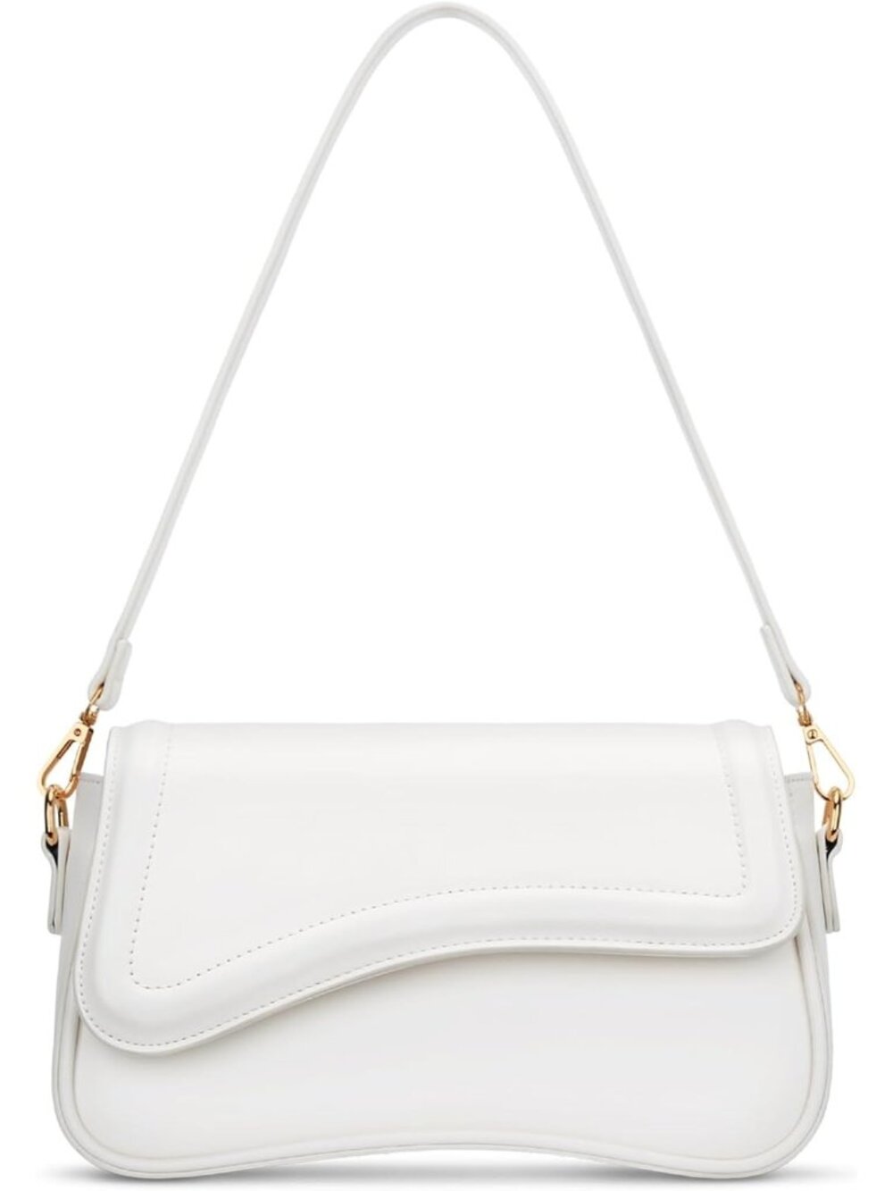 👜Women Off-White Small Hobo Shoulder Bag Retro Underarm Crossbody Clutch Purse